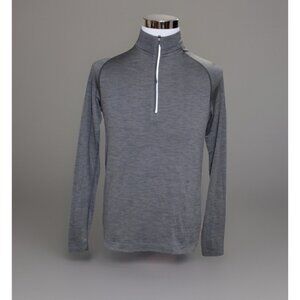 Lululemon Surge Warm Shirt Mens Small 1/2 Zip Performance Pullover Running Gray